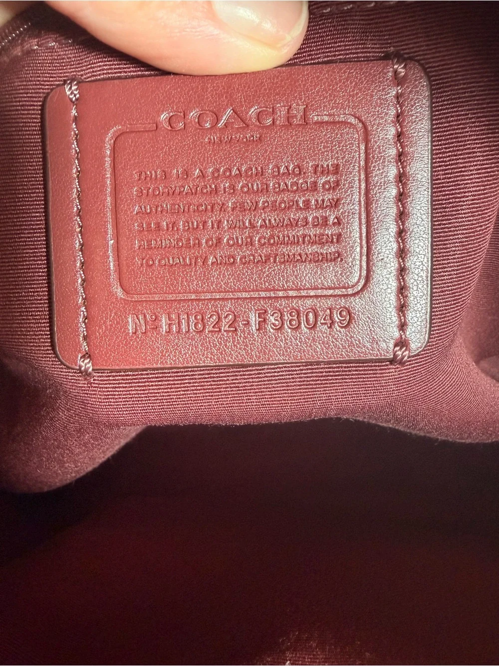 Coach F38049 Prairie Floral Signature Canvas Backpack Burgundy Leather - Picture 11 of 13